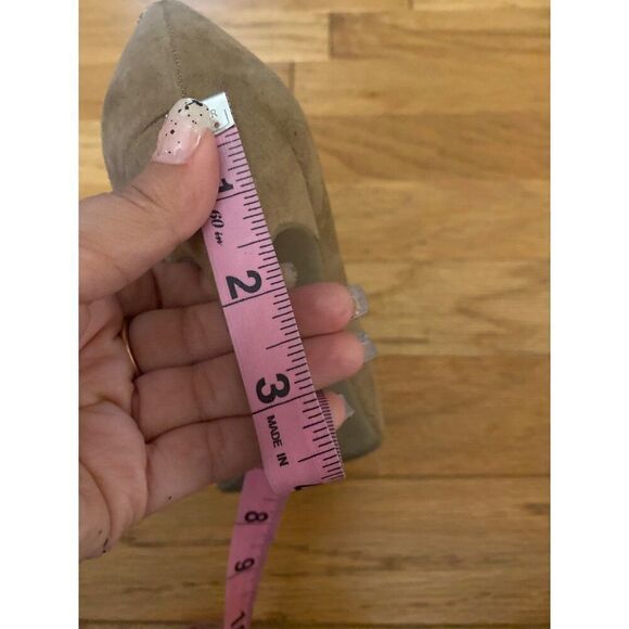 Kelly & Katie women's Taupe Suede 3.5" stiletto round toe Heels Size 7 - Picture 8 of 8